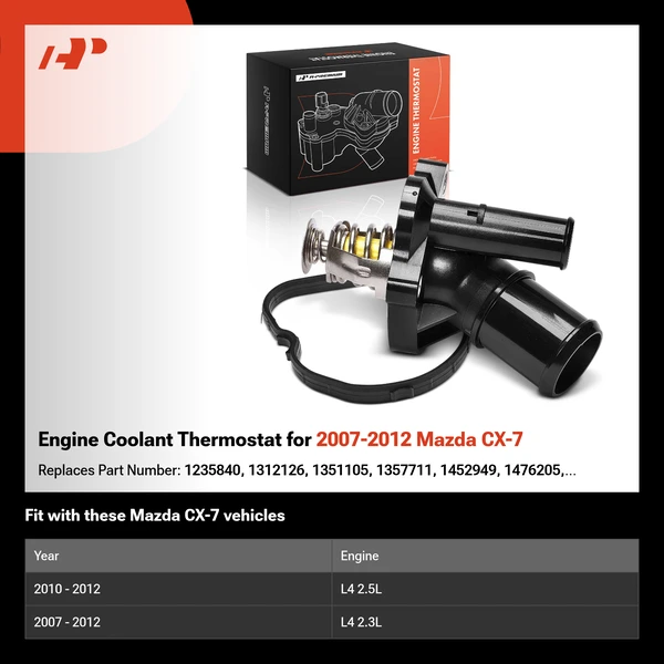 Engine Coolant Thermostat for 2007-2012 Mazda CX-7