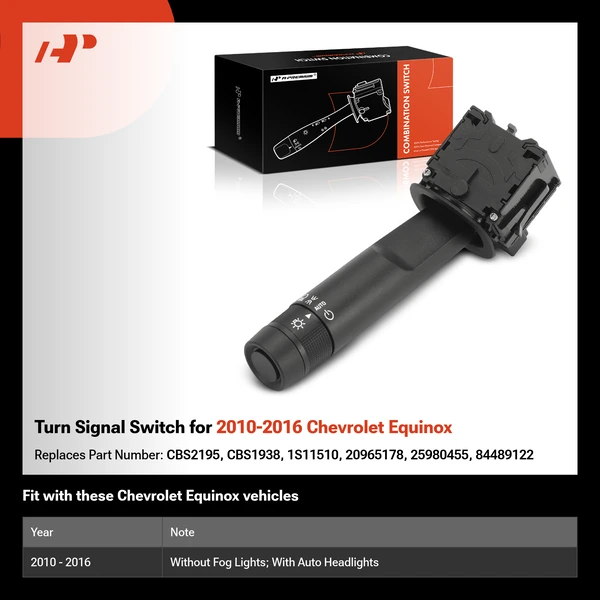 Turn Signal Switch for 2010-2016 Chevrolet Equinox