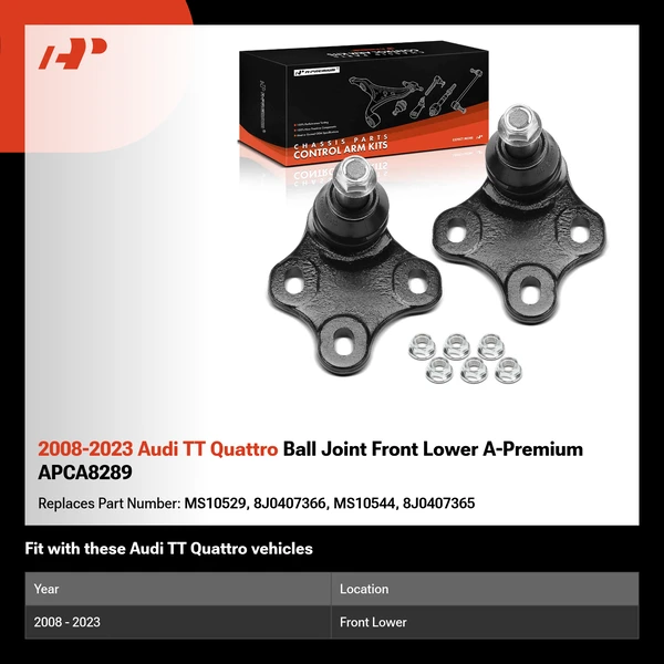 2008-2023 Audi TT Quattro Ball Joint Front Lower A-Premium APCA8289