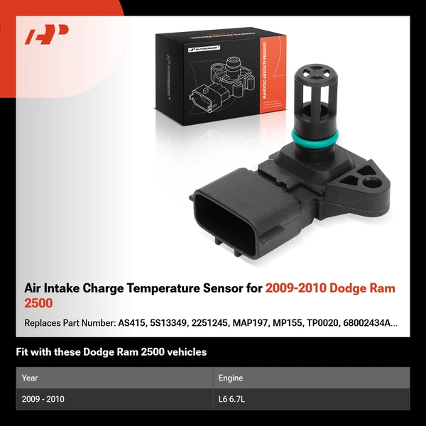 Air Intake Charge Temperature Sensor for 2009-2010 Dodge Ram 2500