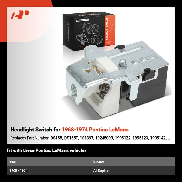 Headlight Switch for 1968-1974 Pontiac LeMans