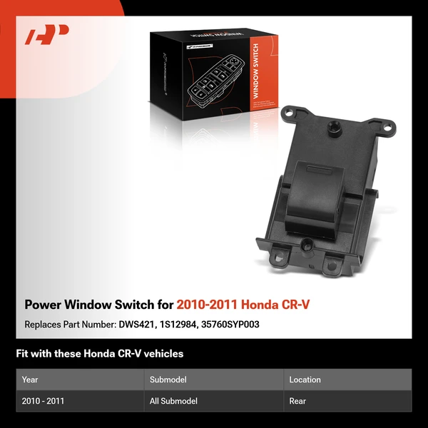 Power Window Switch for 2010-2011 Honda CR-V
