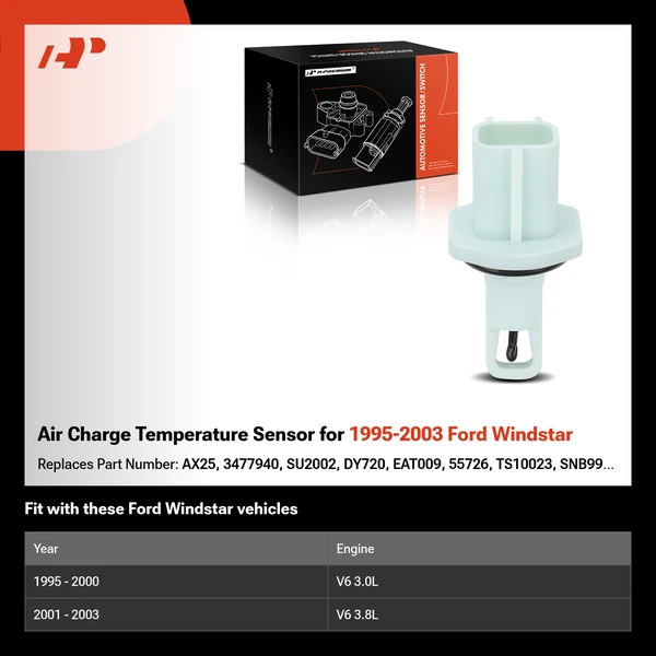 Air Charge Temperature Sensor for 1995-2003 Ford Windstar