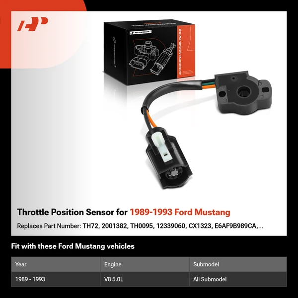 Throttle Position Sensor for 1989-1993 Ford Mustang