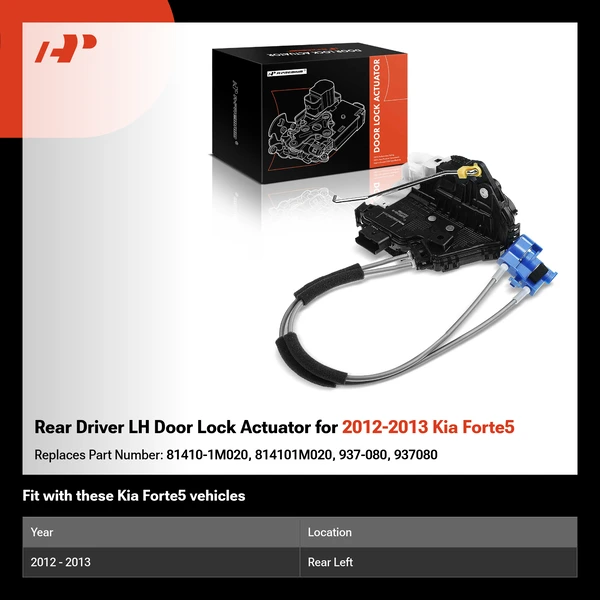 Rear Driver LH Door Lock Actuator for 2012-2013 Kia Forte5