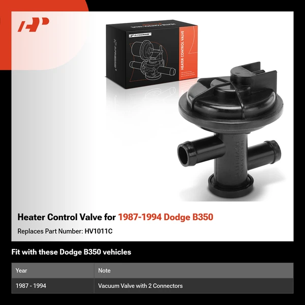 Heater Control Valve for 1987-1994 Dodge B350