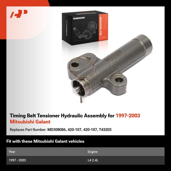 Timing Belt Tensioner Hydraulic Assembly for 1997-2003 Mitsubishi Galant