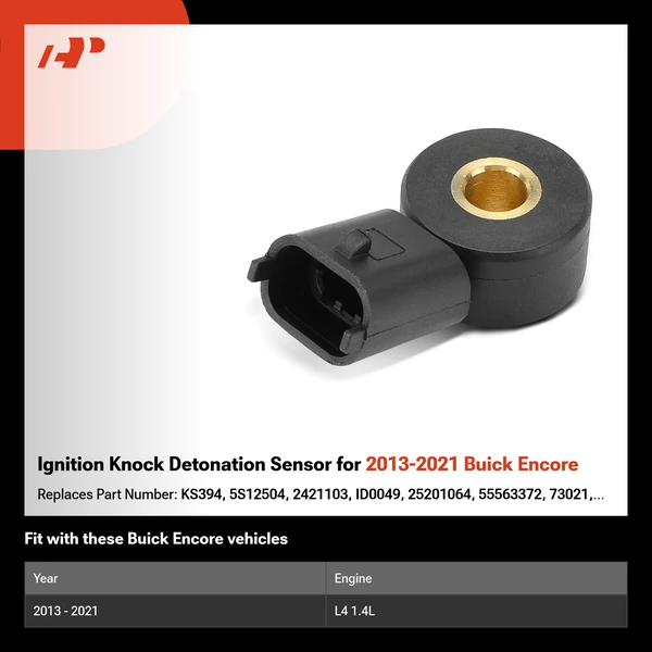 Ignition Knock Detonation Sensor for 2013-2021 Buick Encore