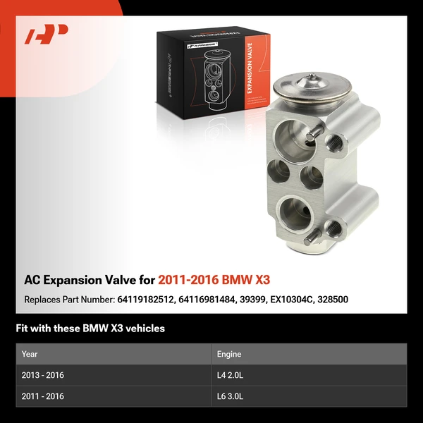 AC Expansion Valve for 2011-2016 BMW X3