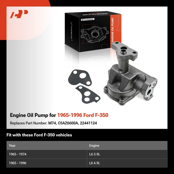 Engine Oil Pump for 1965-1996 Ford F-350
