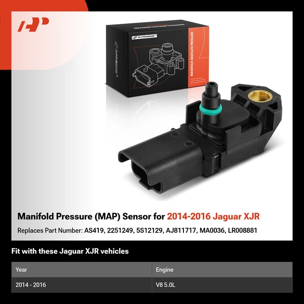 Manifold Pressure (MAP) Sensor for 2014-2016 Jaguar XJR