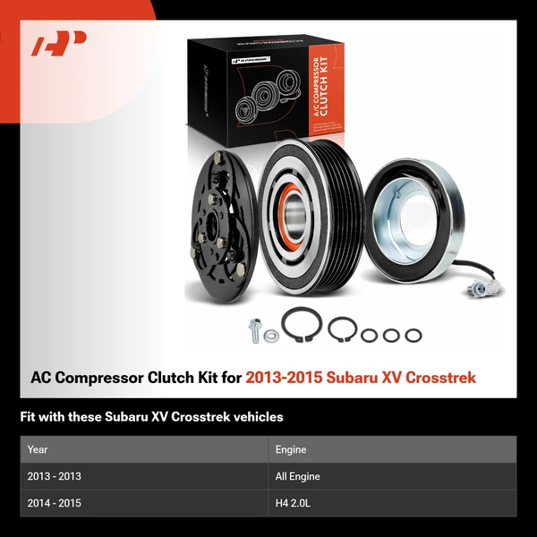 AC Compressor Clutch Kit for 2013-2015 Subaru XV Crosstrek