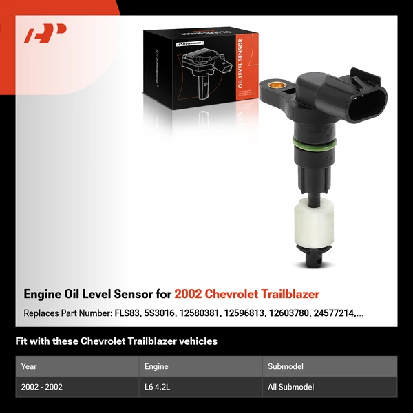 Engine Oil Level Sensor for 2002 Chevrolet Trailblazer