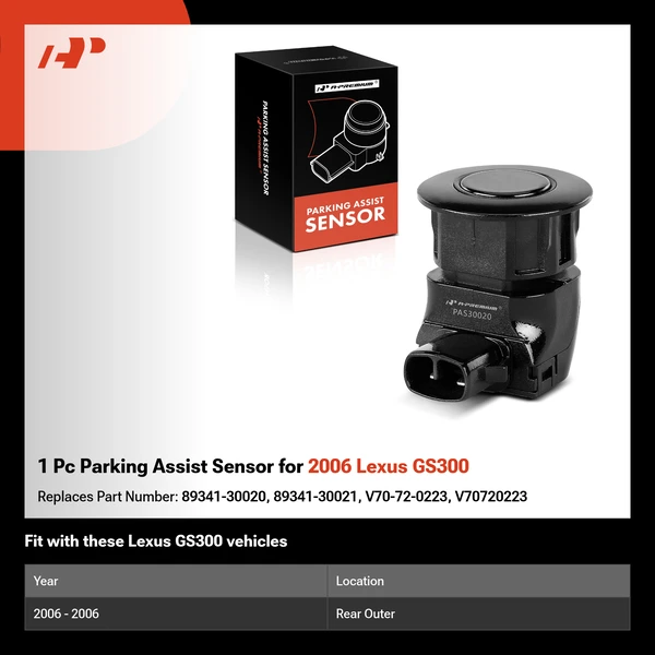 1 Pc Parking Assist Sensor for 2006 Lexus GS300