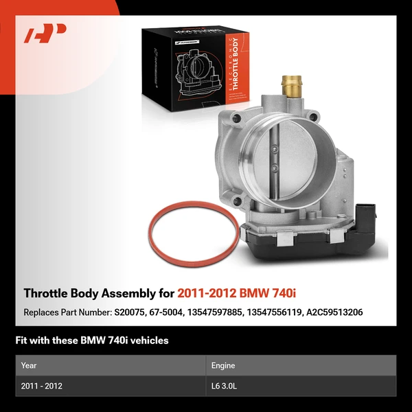 Throttle Body Assembly for 2011-2012 BMW 740i
