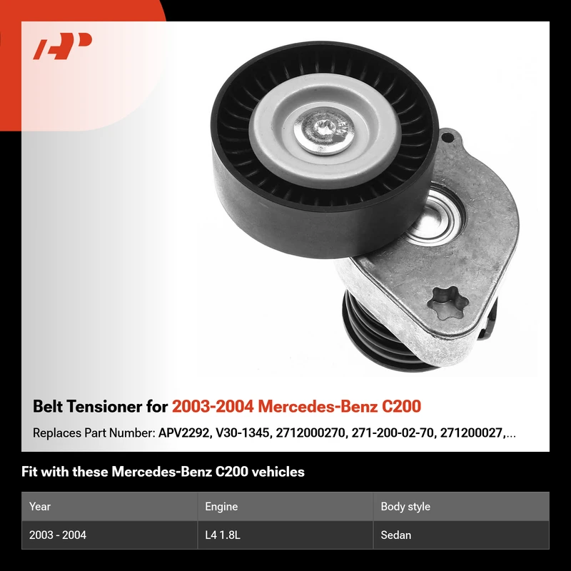 Belt Tensioner for 2003-2004 Mercedes-Benz C200
