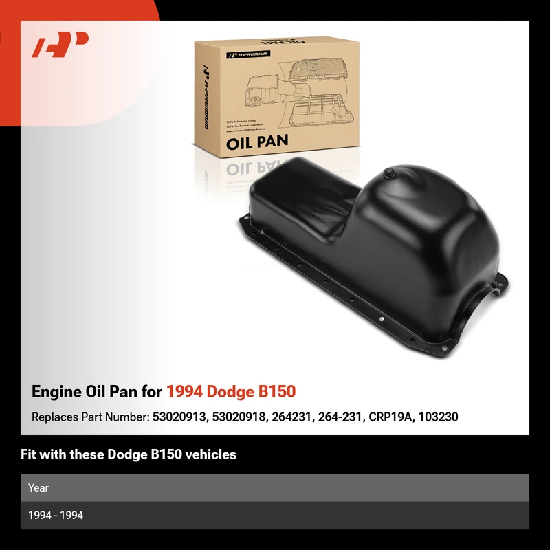 Engine Oil Pan for 1994 Dodge B150