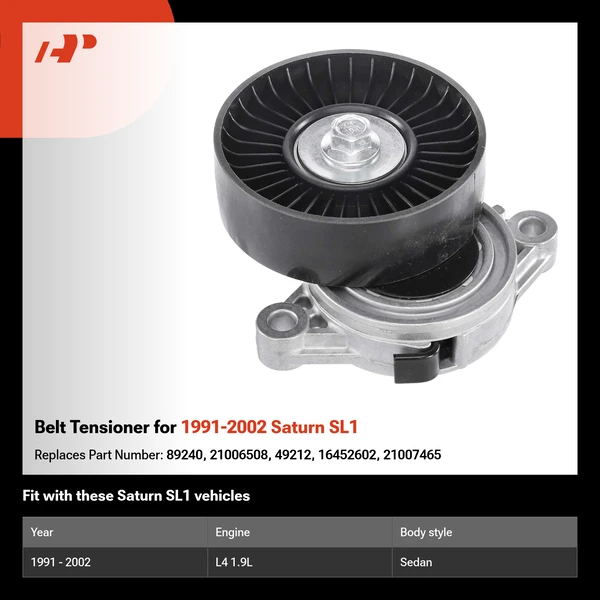 Belt Tensioner for 1991-2002 Saturn SL1