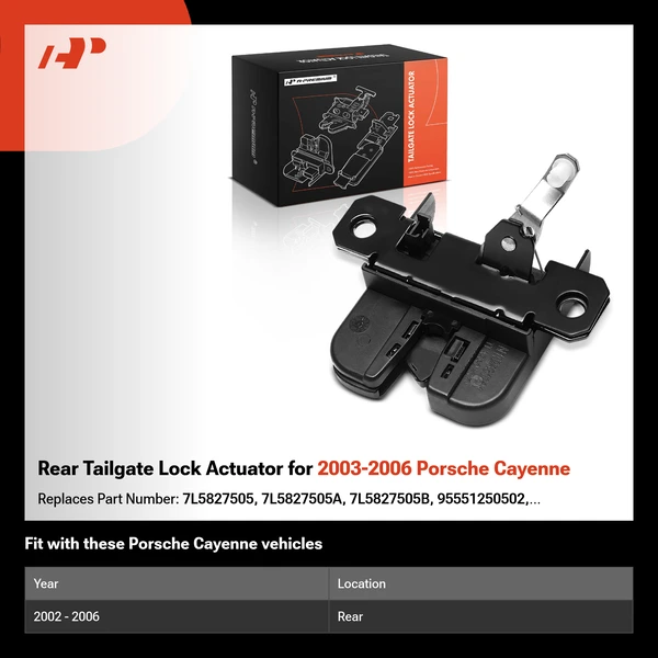 Rear Tailgate Lock Actuator for 2003-2006 Porsche Cayenne