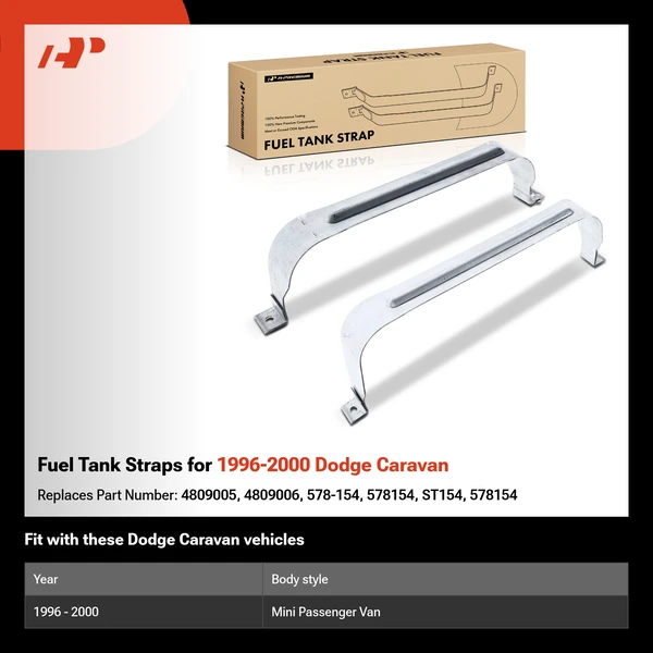 Fuel Tank Straps for 1996-2000 Dodge Caravan