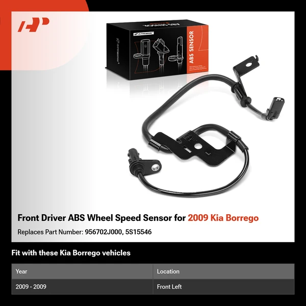 Front Driver ABS Wheel Speed Sensor for 2009 Kia Borrego