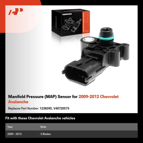 Manifold Pressure (MAP) Sensor for 2009-2012 Chevrolet Avalanche