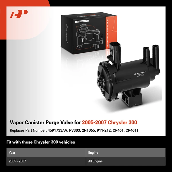 Vapor Canister Purge Valve for 2005-2007 Chrysler 300