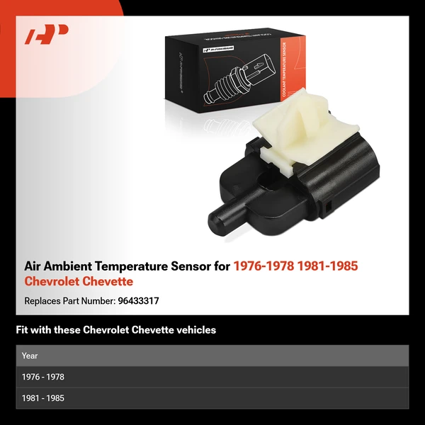Air Ambient Temperature Sensor for 1976-1978 1981-1985 Chevrolet Chevette