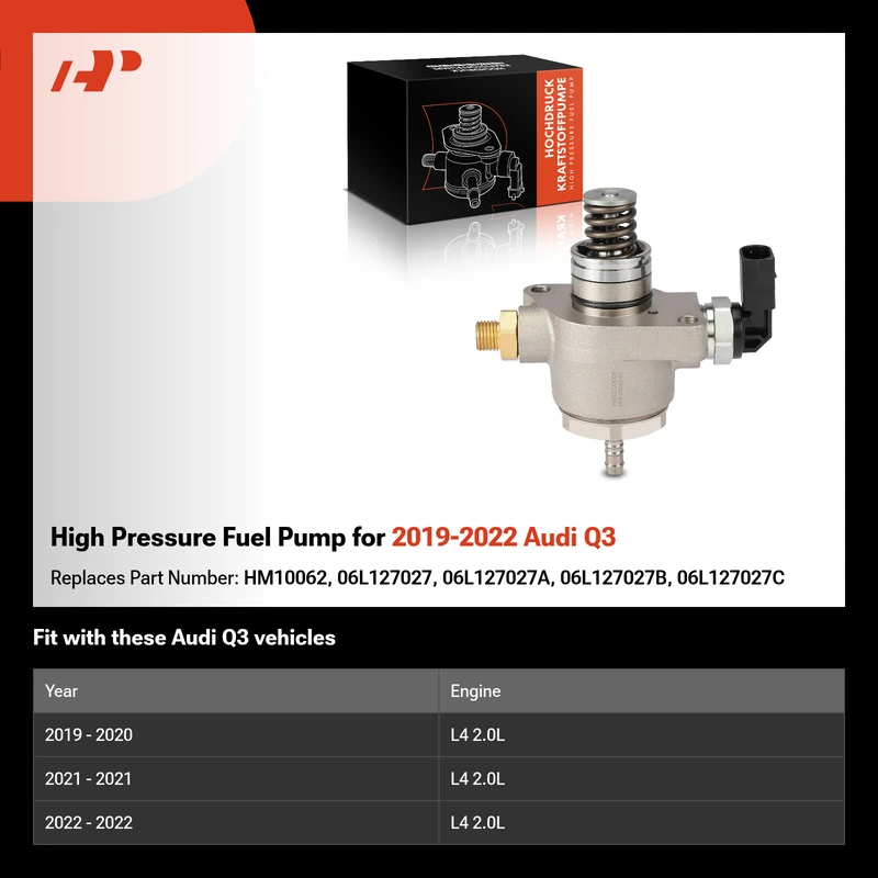 High Pressure Fuel Pump for 2019-2022 Audi Q3