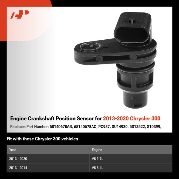 Engine Crankshaft Position Sensor for 2013-2020 Chrysler 300