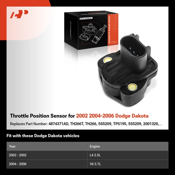 Throttle Position Sensor for 2002 2004-2006 Dodge Dakota