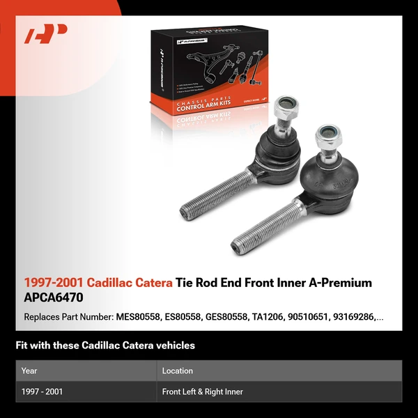 1997-2001 Cadillac Catera Tie Rod End Front Inner A-Premium APCA6470
