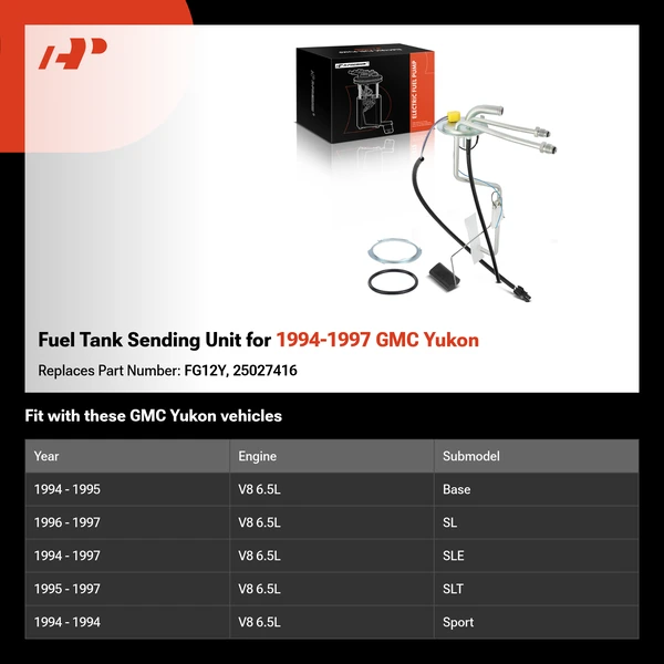 Fuel Tank Sending Unit  for 1994-1997 GMC Yukon