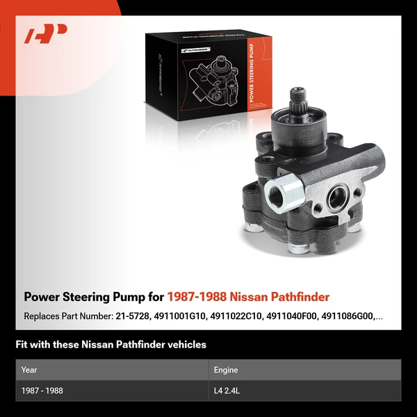 Power Steering Pump for 1987-1988 Nissan Pathfinder