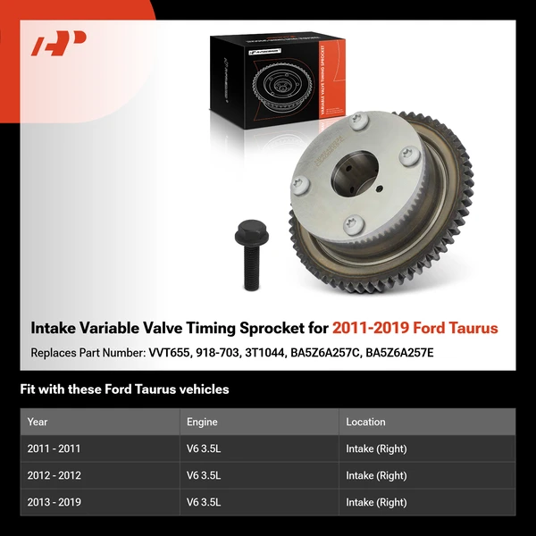 Intake Variable Valve Timing Sprocket for 2011-2019 Ford Taurus