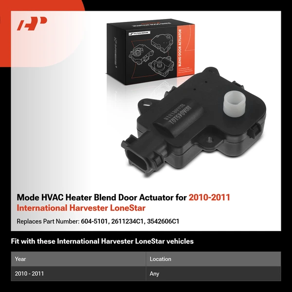 Mode HVAC Heater Blend Door Actuator for 2010-2011 International Harvester LoneStar