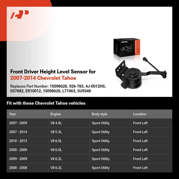 Front Driver Height Level Sensor for 2007-2014 Chevrolet Tahoe