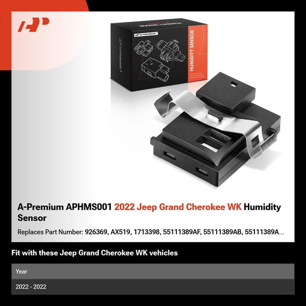 A-Premium APHMS001 2022 Jeep Grand Cherokee WK Humidity Sensor