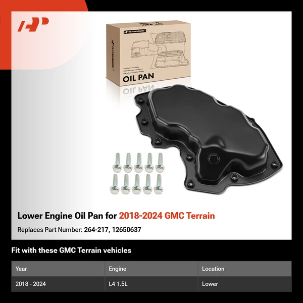 Lower Engine Oil Pan for 2018-2024 GMC Terrain