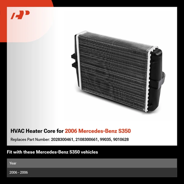 HVAC Heater Core for 2006 Mercedes-Benz S350