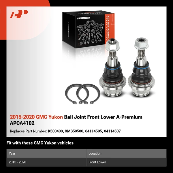 2015-2020 GMC Yukon Ball Joint Front Lower A-Premium APCA4102