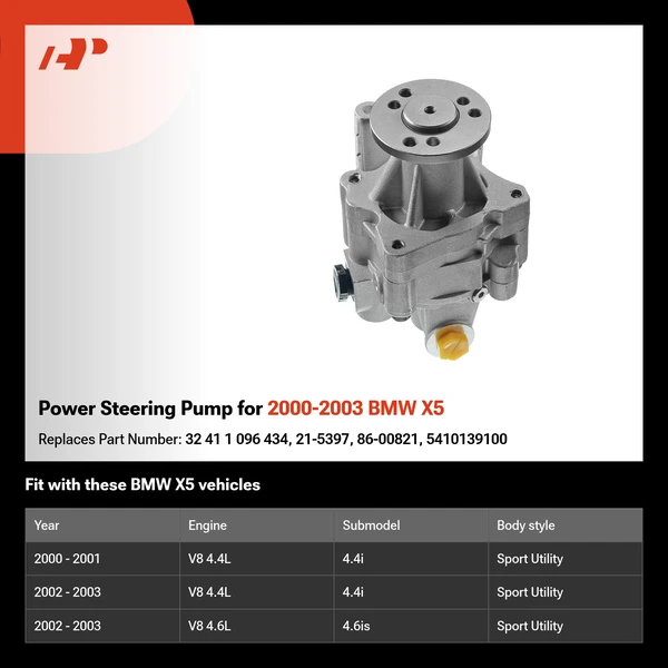 Power Steering Pump for 2000-2003 BMW X5