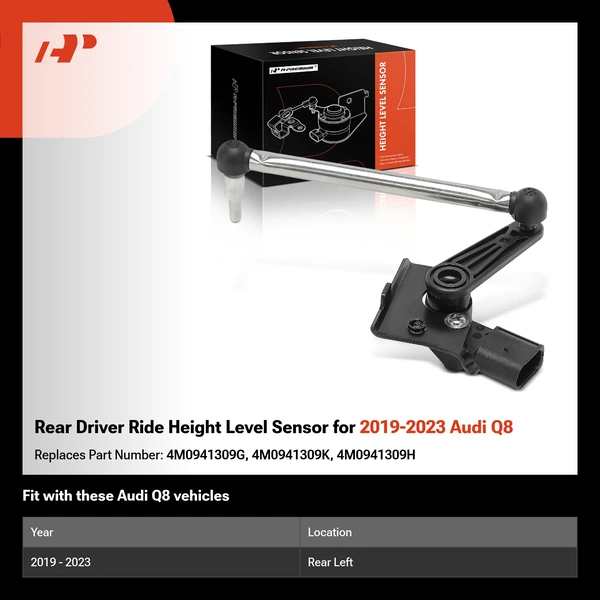 Rear Driver Ride Height Level Sensor for 2019-2023 Audi Q8