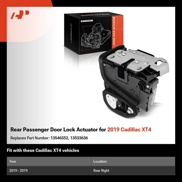 Rear Passenger Door Lock Actuator for 2019 Cadillac XT4