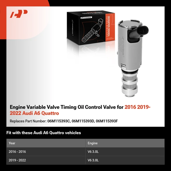Engine Variable Valve Timing Oil Control Valve for 2016 2019-2022 Audi A6 Quattro