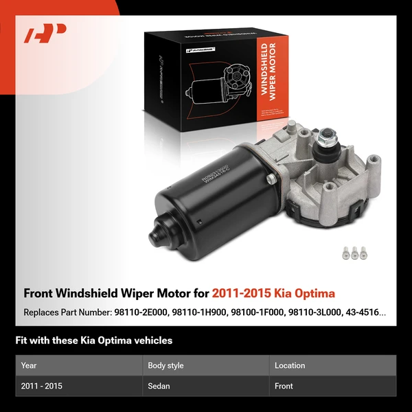 Front Windshield Wiper Motor for 2011-2015 Kia Optima