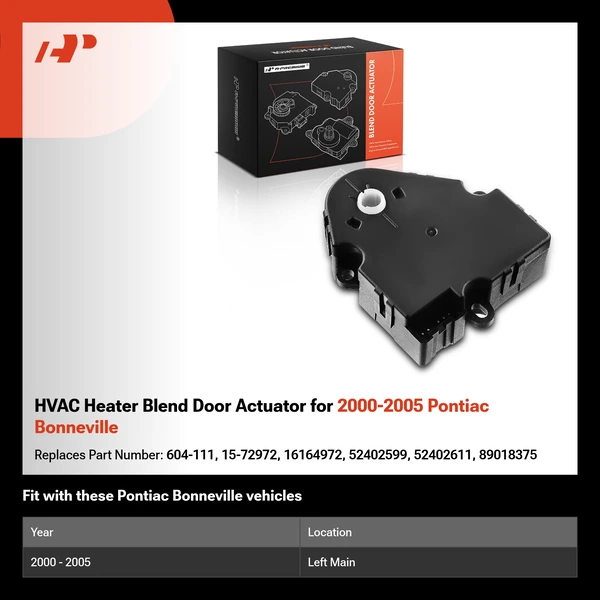 HVAC Heater Blend Door Actuator for 2000-2005 Pontiac Bonneville