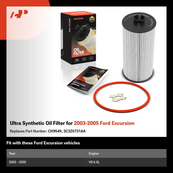 Ultra Synthetic Oil Filter for 2003-2005 Ford Excursion