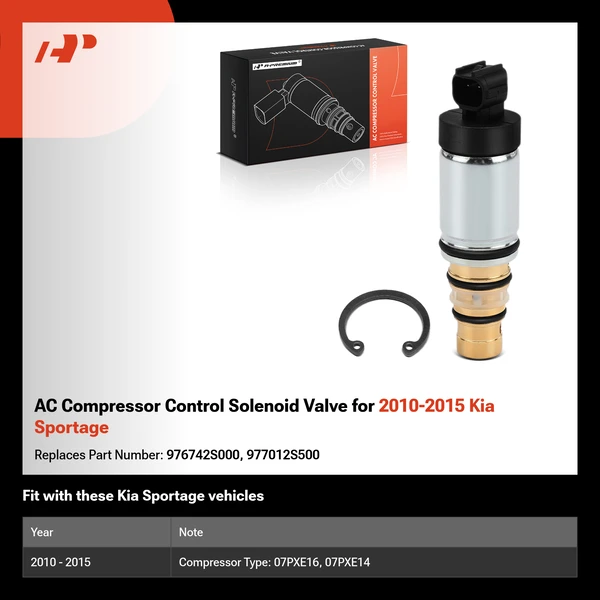 AC Compressor Control Solenoid Valve for 2010-2015 Kia Sportage