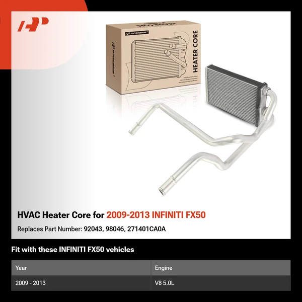 HVAC Heater Core for 2009-2013 INFINITI FX50